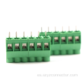 bloque de terminales de tornillo verde